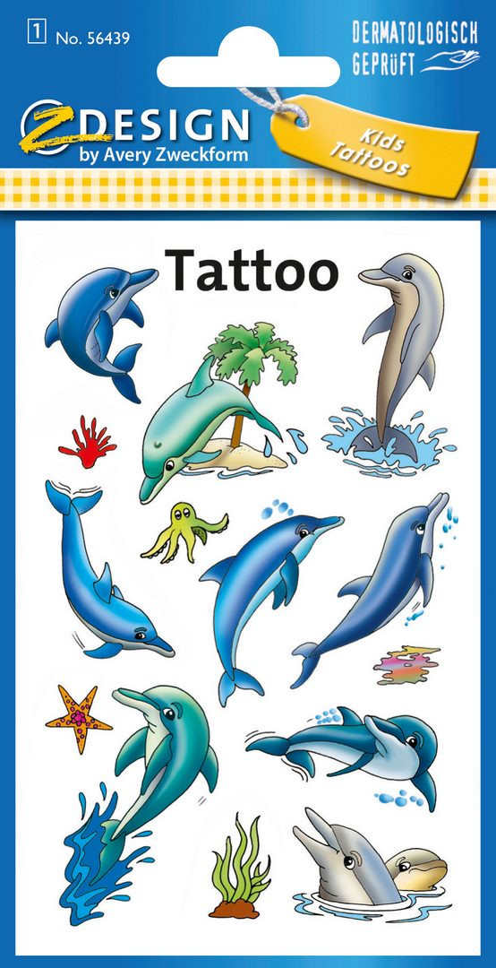 Naklejki Z-Design tatuaże - delfiny 56439 Avery