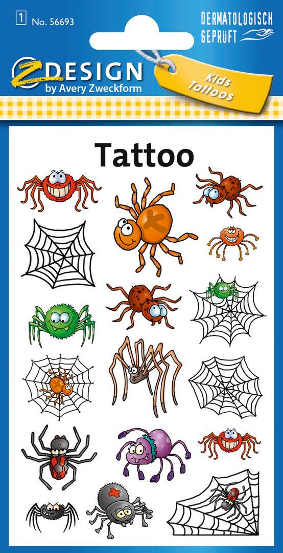 Naklejki Z-Design Kids tatuaże - pająki 56693 Avery