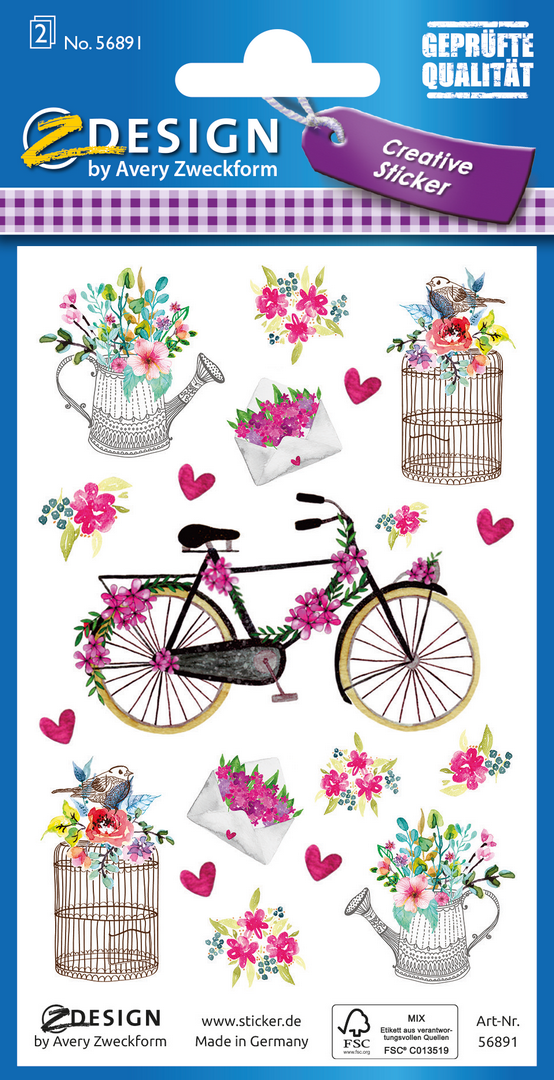 Naklejki Z-Design Creative kwiaty dekoracyjne Avery