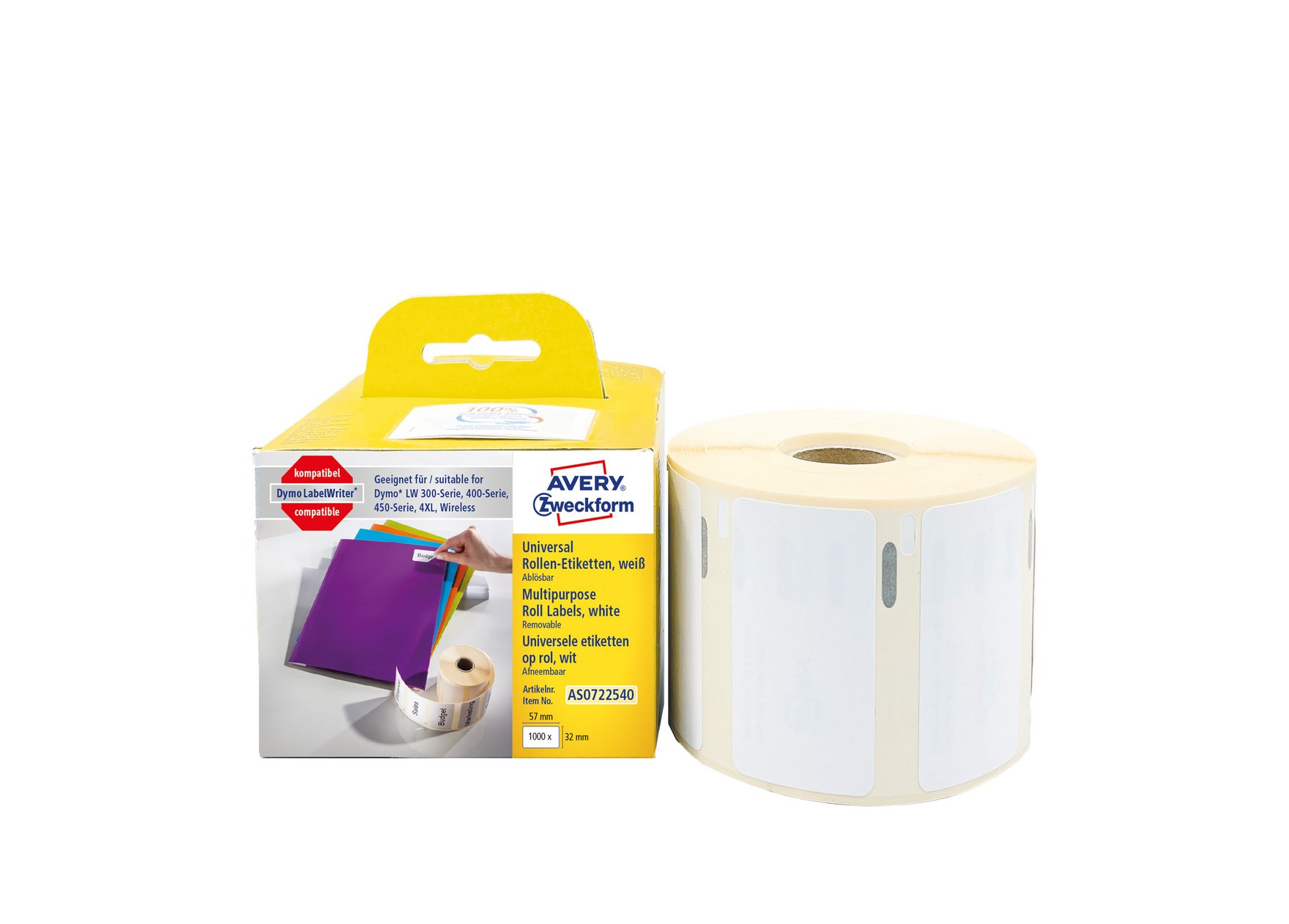 ETYK. AVERY DO DRUK. DYMO 57X32MM