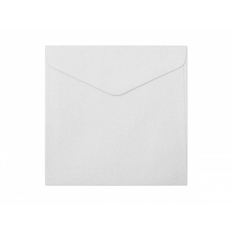 Koperta 160x160 mm Pearl diamentowa biel K 150g 10szt Argo