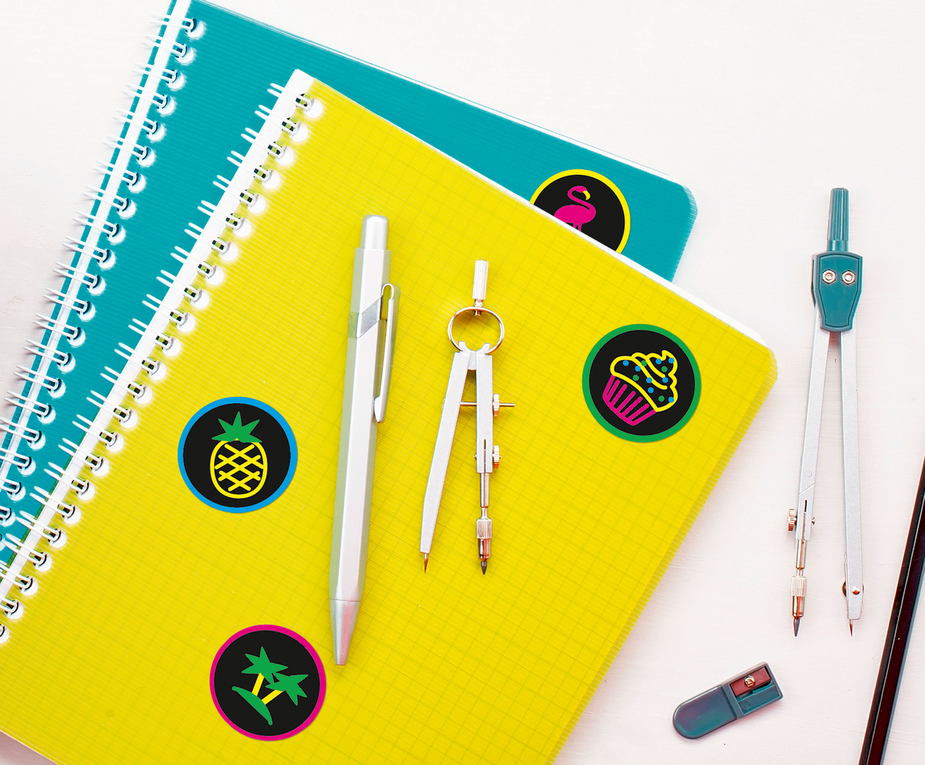 Naklejki Z-Design Neon Sticker Buttons Avery