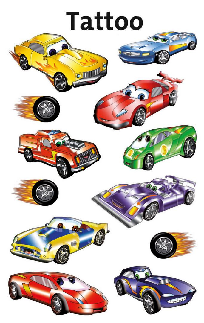 Naklejki Z-Design Kids tatuaże - auta 56685 Avery
