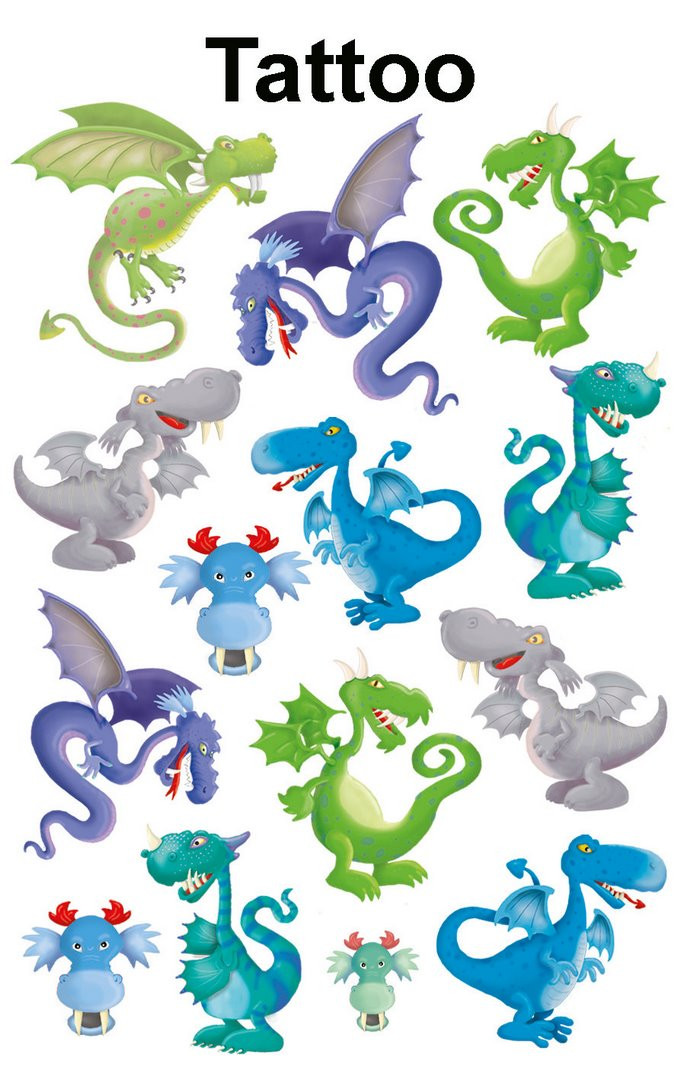 Naklejki Z-Design Kids tatuaże - smoki 56751 Avery