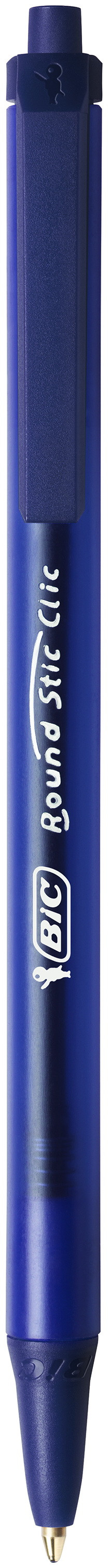 Długopis automatyczny BIC Round Stic Clic niebieski 20szt.