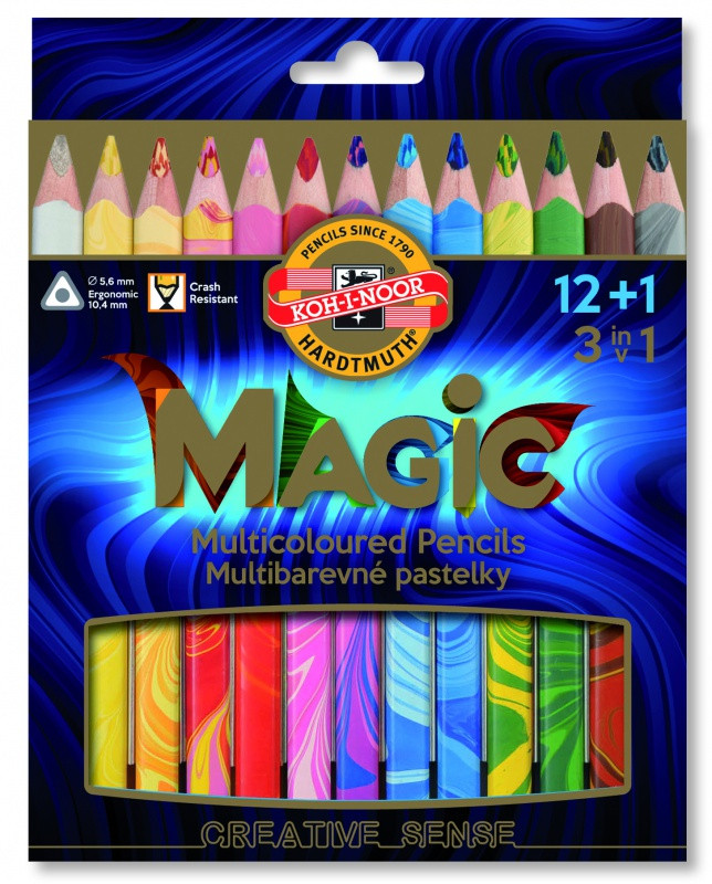 Kredki ołówkowe Magic Trio 13kol. Koh-I-Noor