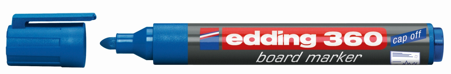 Marker suchościeralny Edding 360 okrągły niebieski