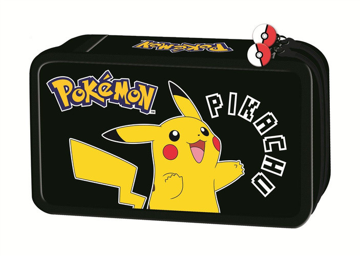 Piórnik podwójny z wyposażeniam POKEMON 723671 Majewski