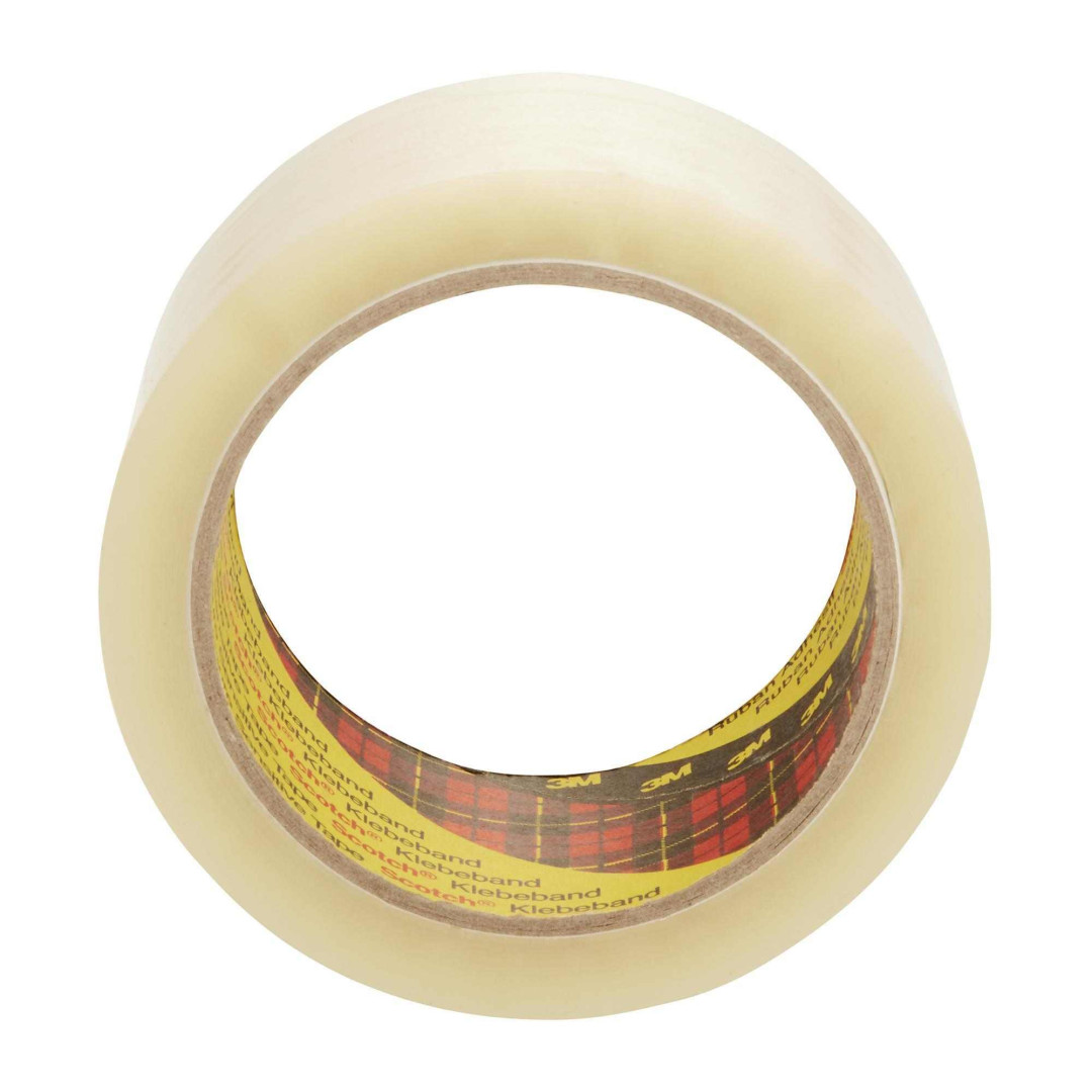 Taśma klejąca pakowa 3M Scotch 371 kauczukowa przezroczysta 50mm x 66m 1 rolka