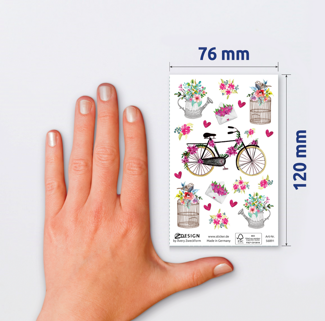 Naklejki Z-Design Creative kwiaty dekoracyjne Avery