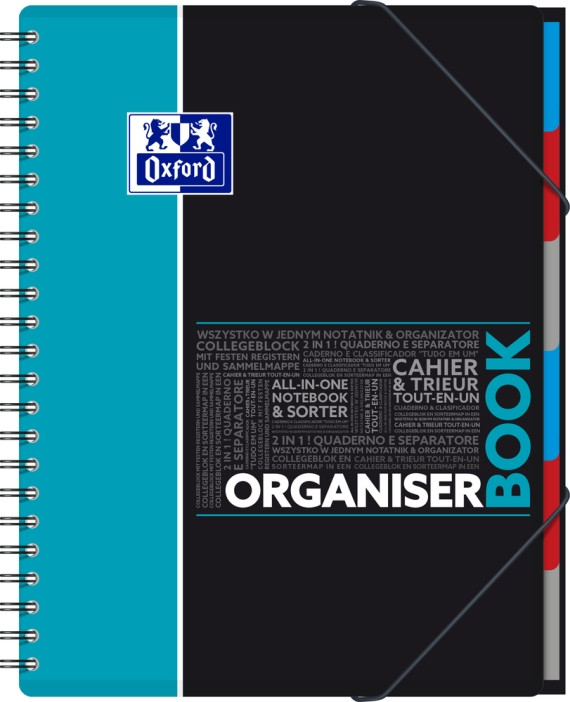 Kołonotatnik Oxford Organiserbook A4/80k kratka 400019524