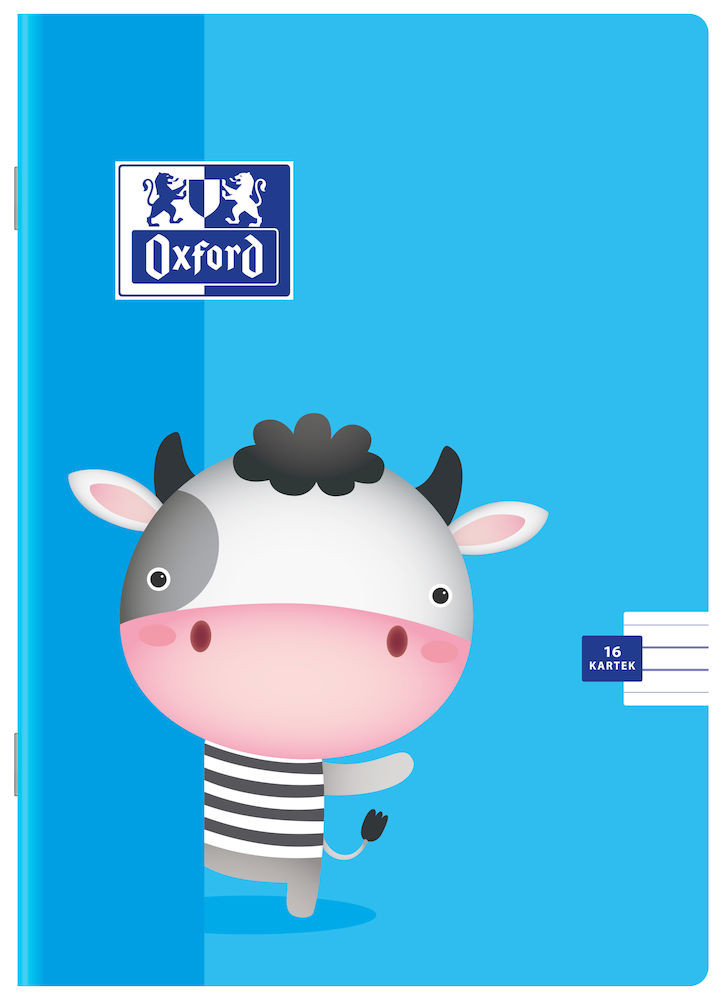 Zeszyt w podwójną linię kolorową A5/16 Oxford Kids mix kolorów
