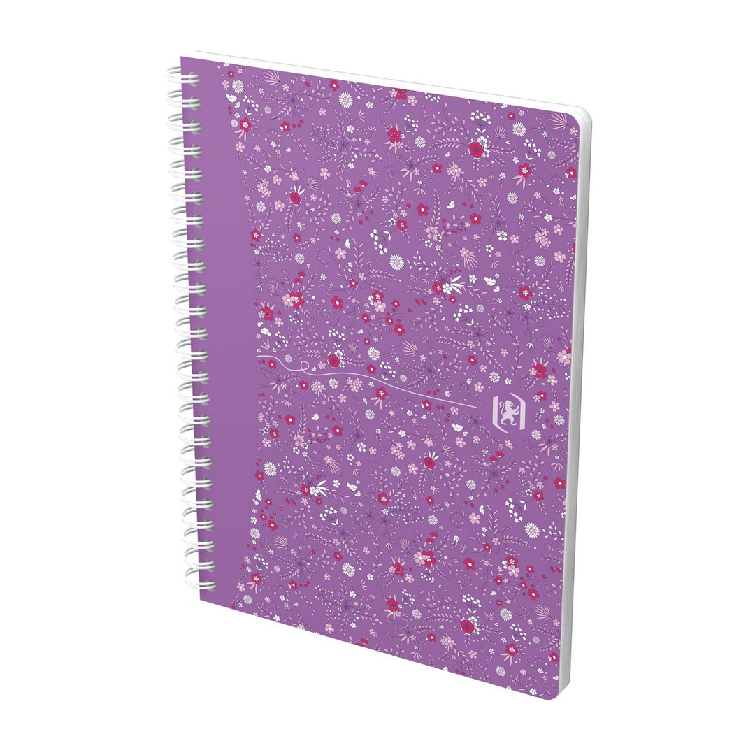 Kołonotatnik w kratkę A5/60 Oxford Floral 90g 2 spirale