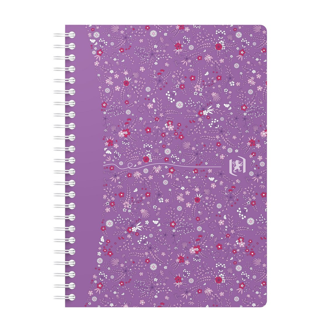 Kołonotatnik Oxford Floral A5/60k linia