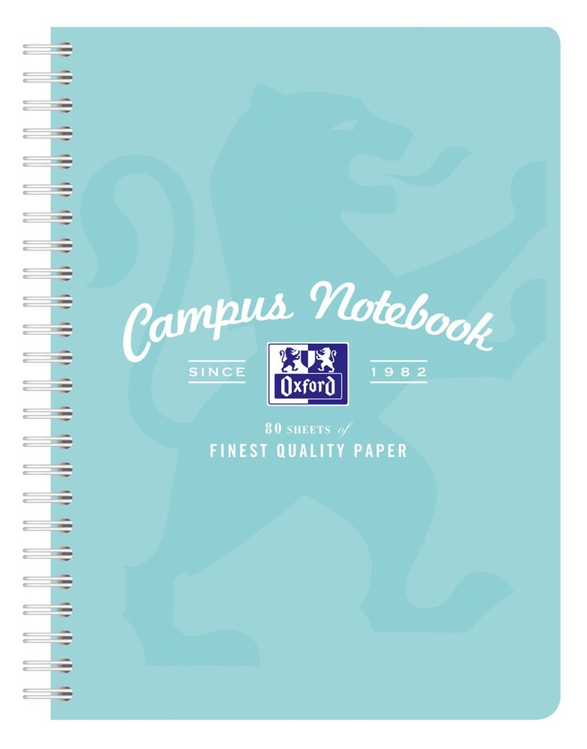 Kołozeszyt  B5+/80 kratka Oxford Campus Pastel
