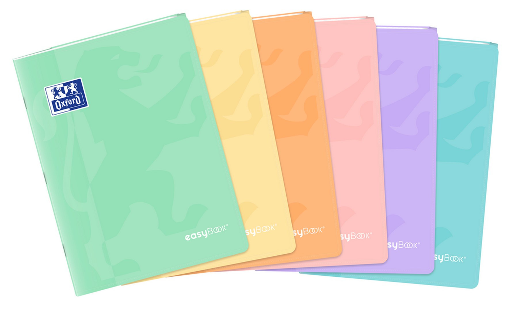 Zeszyt A4/60 kratka Oxford Easybook Pastel mix
