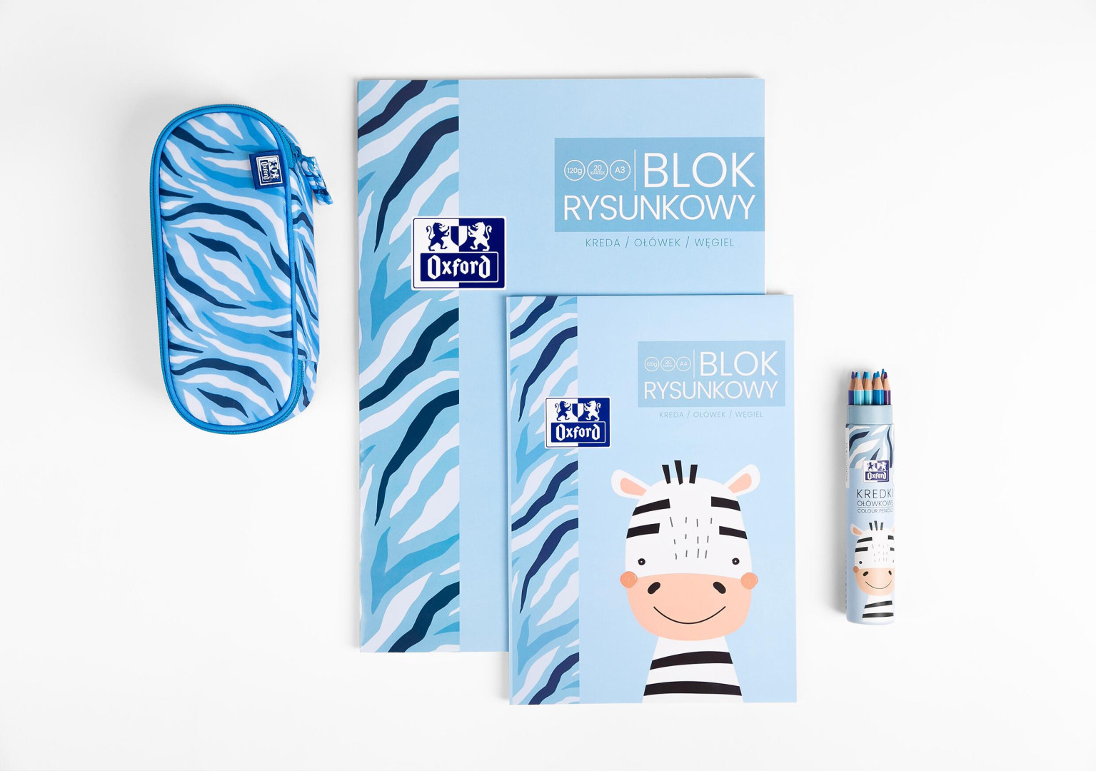 Zeszyt A5/32k linia podwójna kolorowa 90g Oxford Kids