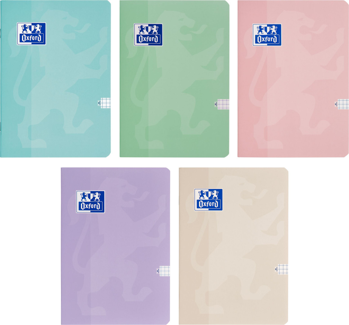 Zeszyt Oxford Touch Pastel A5/32k kratka 90g