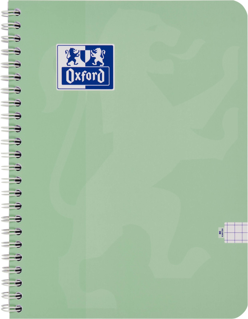 Kołozeszyt Oxford Touch Pastel A5/80k kratka 2 spirale