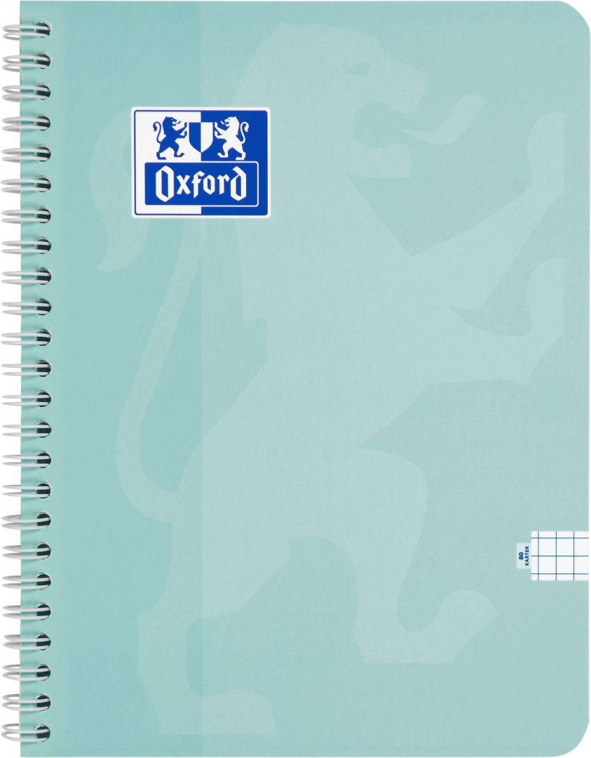 Kołozeszyt Oxford Touch Pastel A5/80k kratka 2 spirale