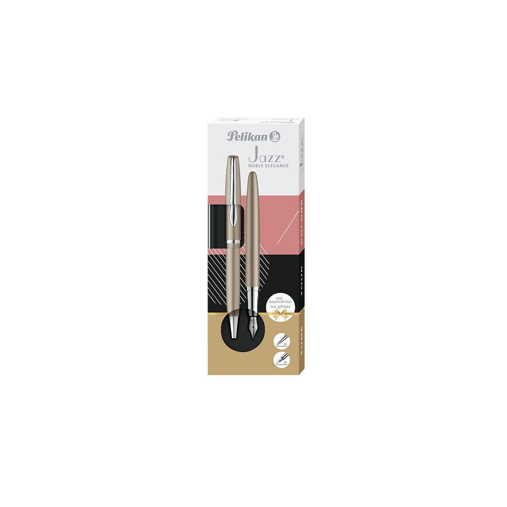 Pióro + długopis JAZZ Noble Elegance Taupe etui  Pelikan / 400198412 Hamelin