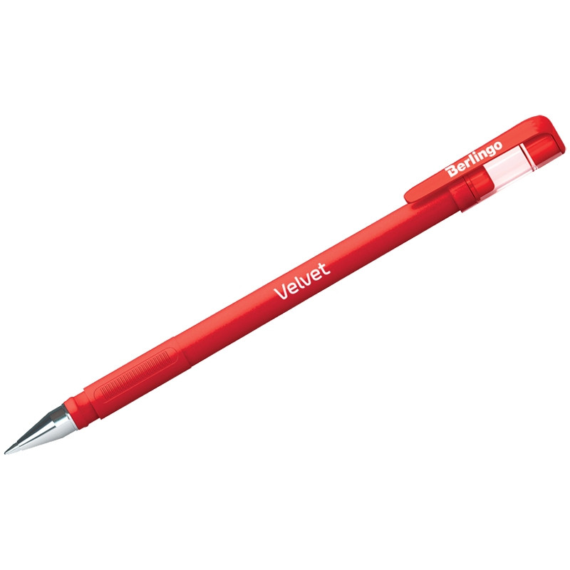 Długopis żelowy Berlingo Velvet 0,5mm czerwony