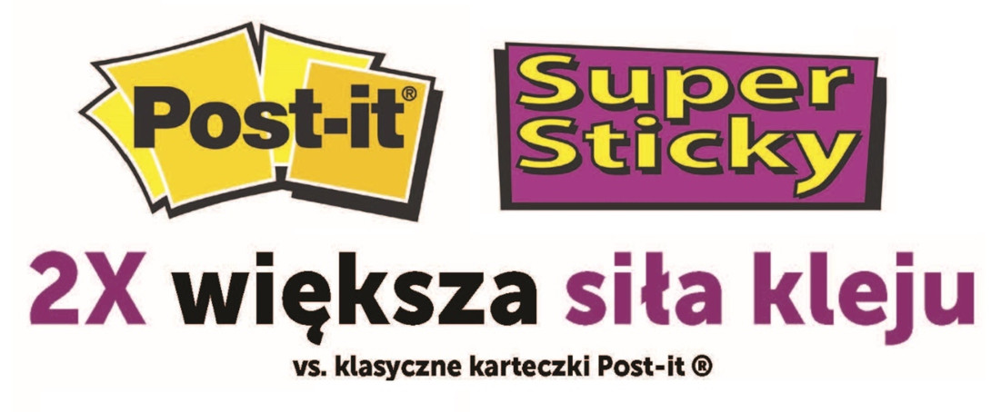 Karteczki samoprzylepne Post-it Super Sticky XXL Miami w linię 101x152mm