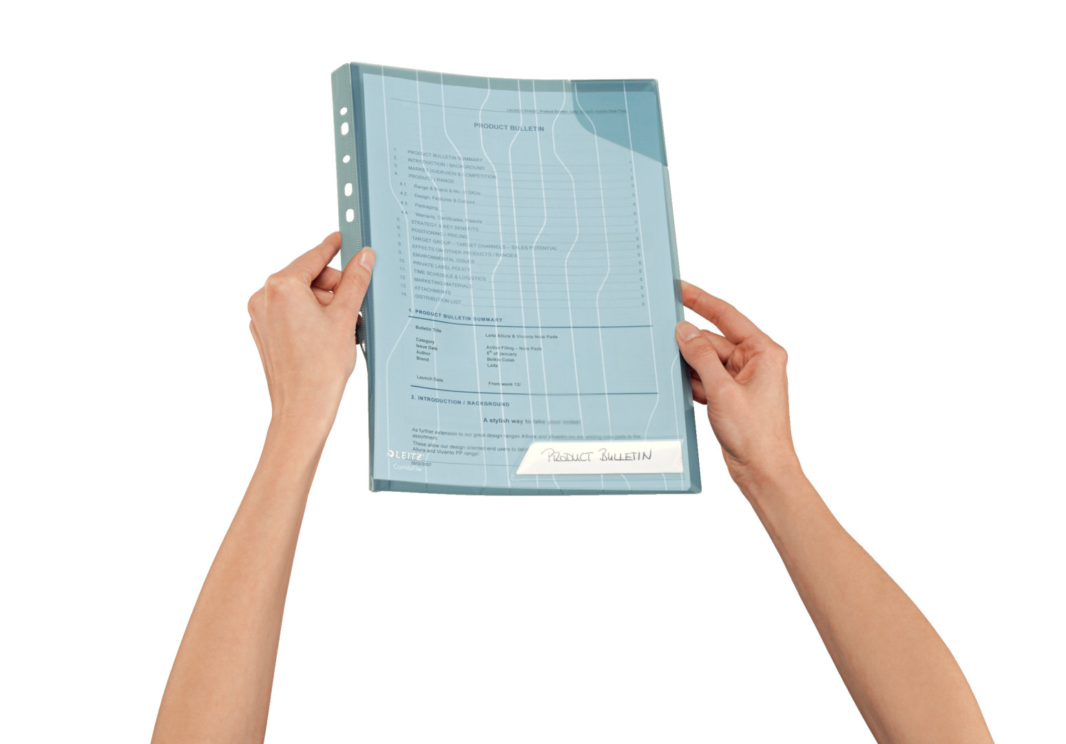Folder ofertowy Leitz CombiFile A4/5szt niebieski 200mic