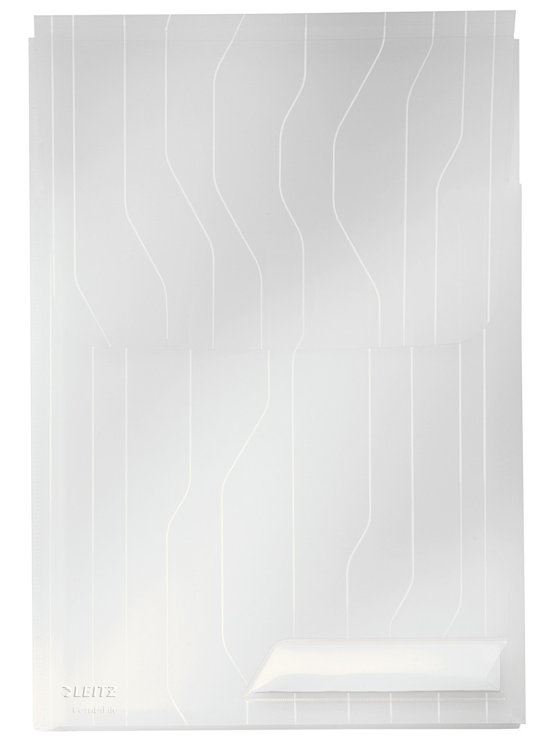 Folder ofertowy poszerzany Leitz CombiFile A4/3szt przezroczysty 200mic