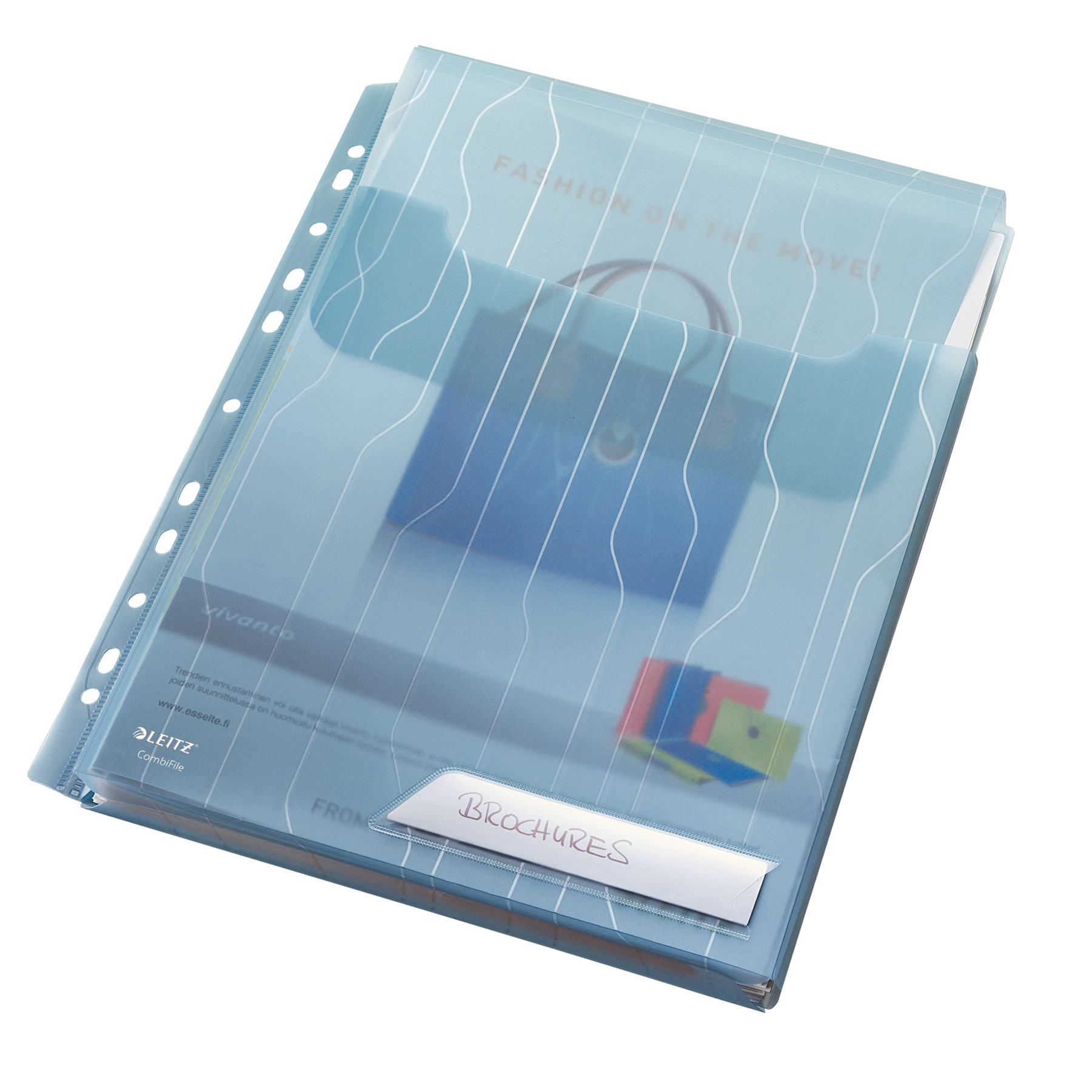 Folder ofertowy poszerzany Leitz CombiFile A4/3szt niebieski 200mic