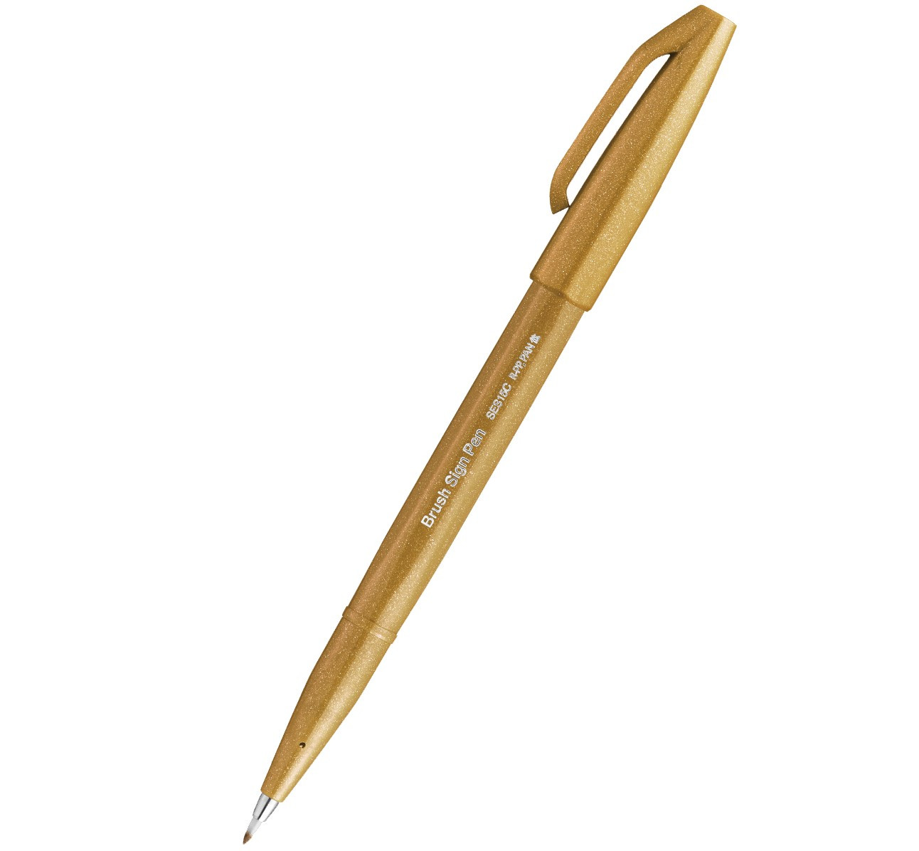Pisak Brush Sign Pen SES15C-Y Pentel ciemnożółty