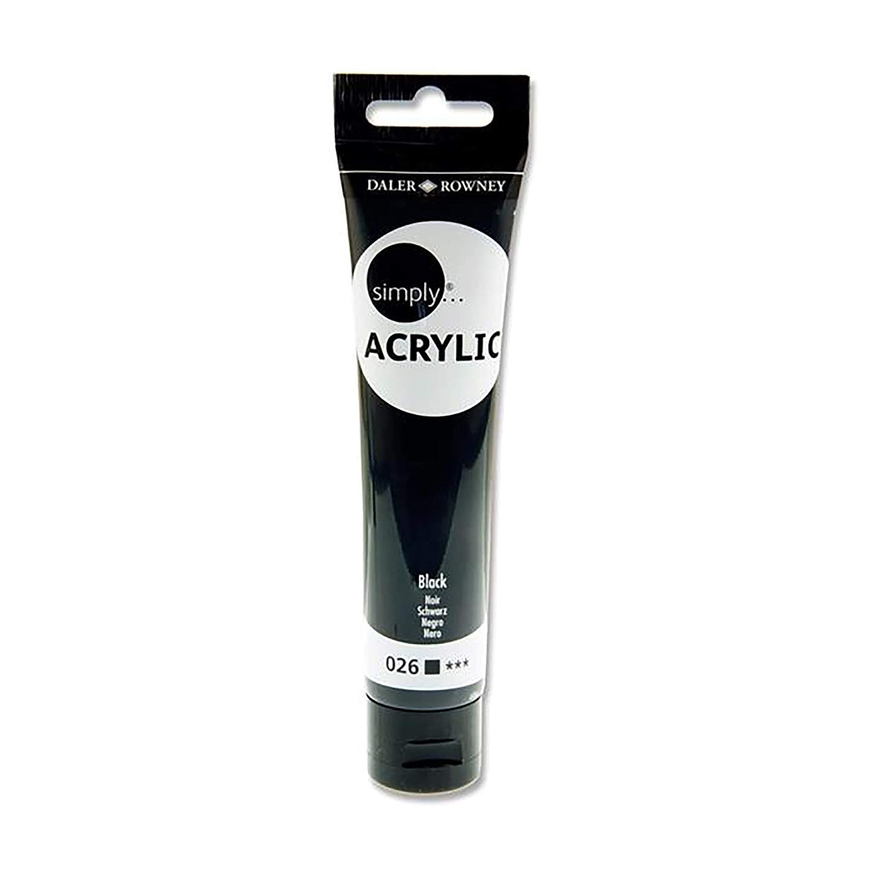 Farba akrylowa Simply Acrylic 75ml czarna