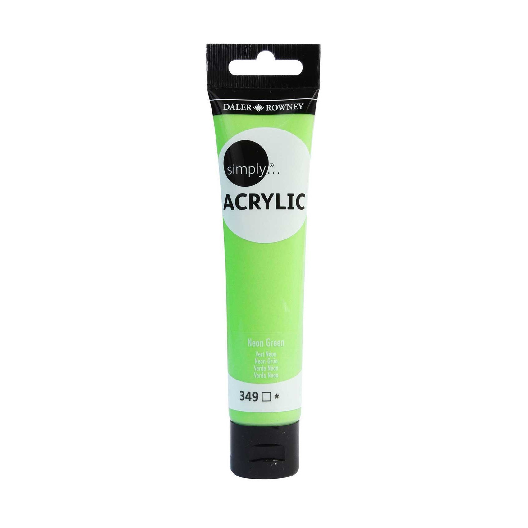 Farba akrylowa Simply Acrylic 75ml neonowa zielona