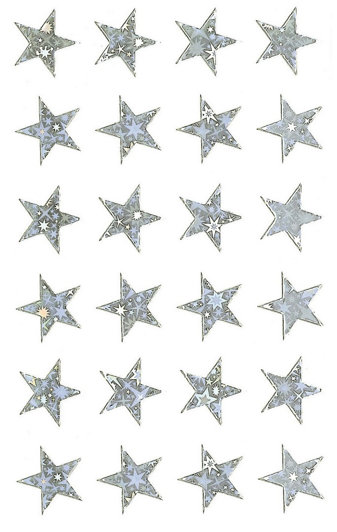 Naklejki BN Z-Design Season srebrne gwiazdy 52256 Avery