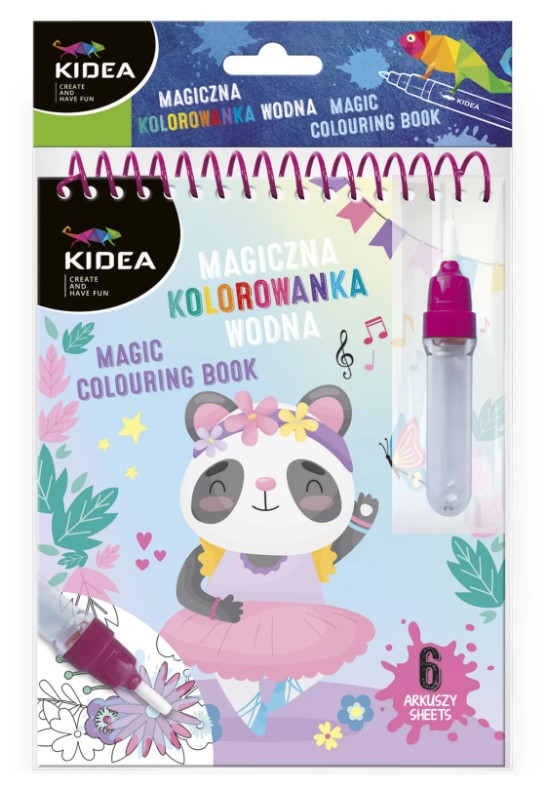 Kolorowanka wodna magiczna wielorazowa G Baletnice Kidea