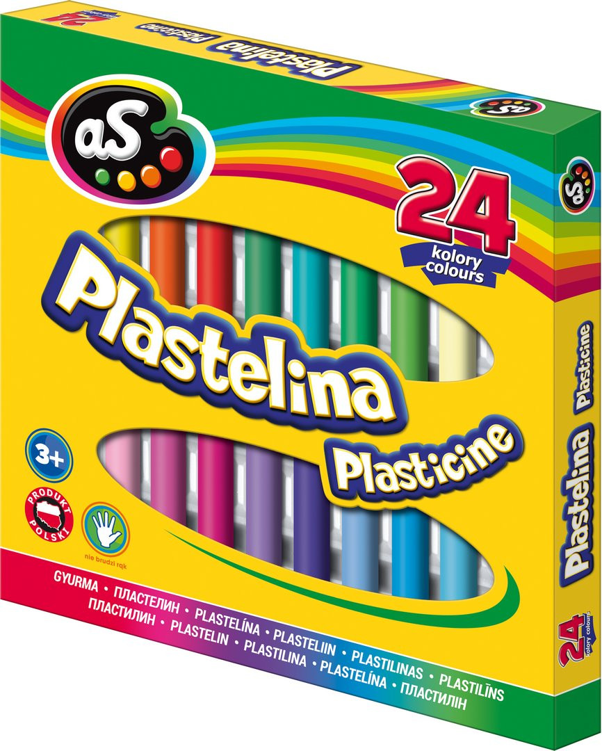 Plastelina szkolna AS 24 kolory