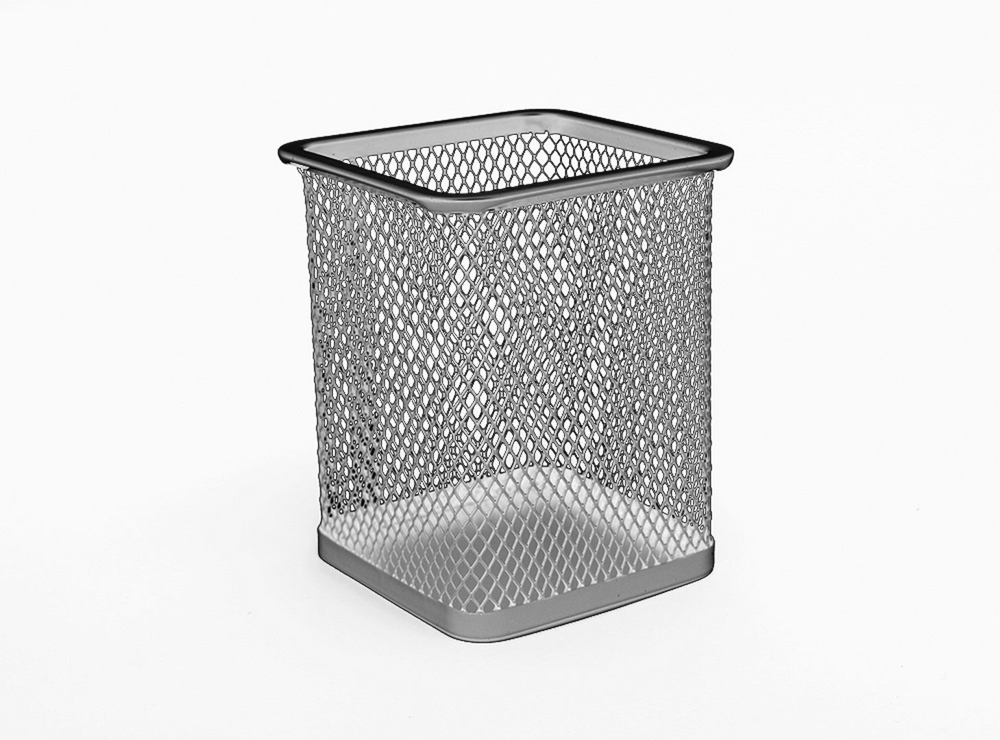 Kubek kwadratowy  siatka TRES 8X8X10  SREBRNY - SKK/SR