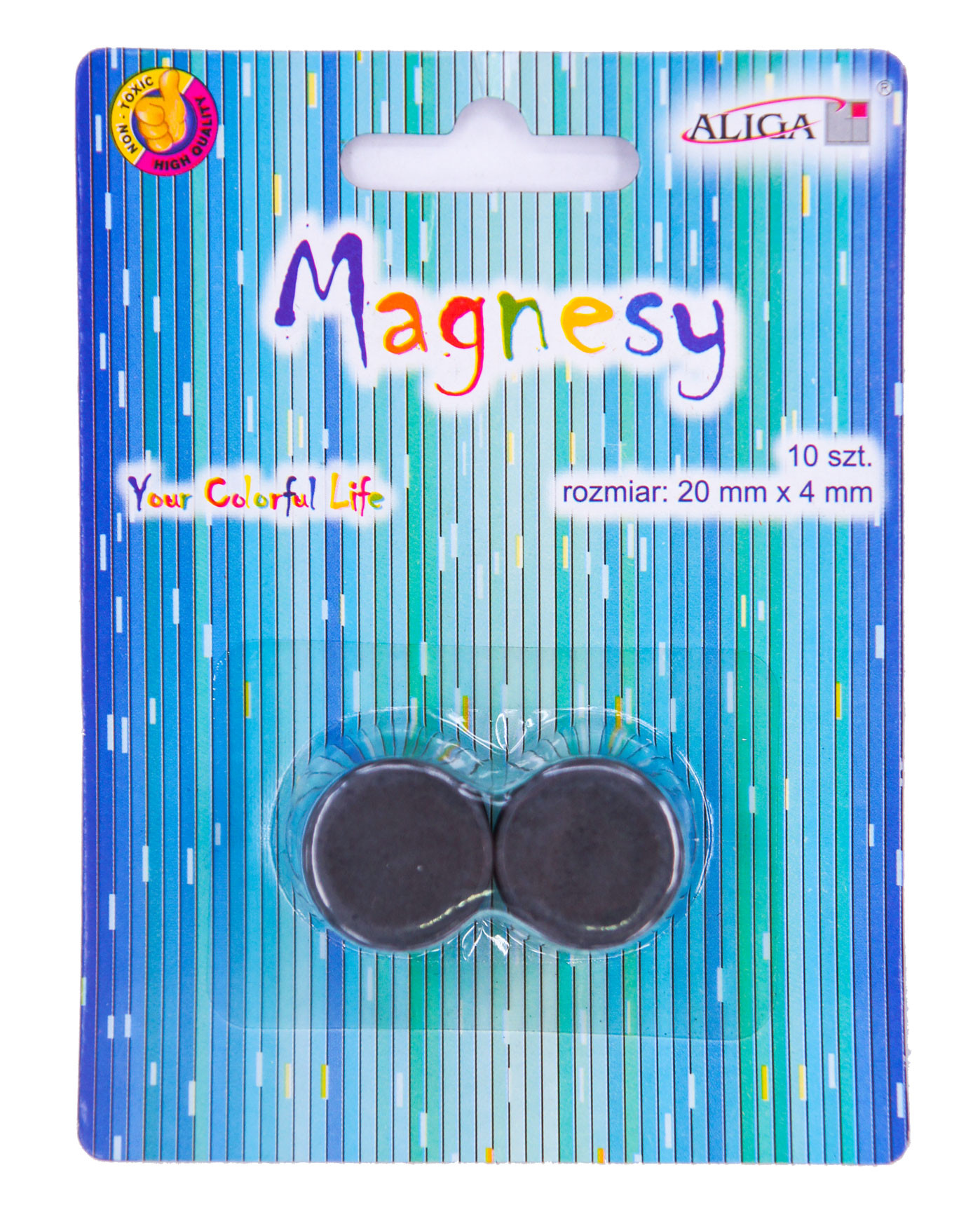 Magnesy MAG-3427 blister 10szt 22mm/4mm Aliga