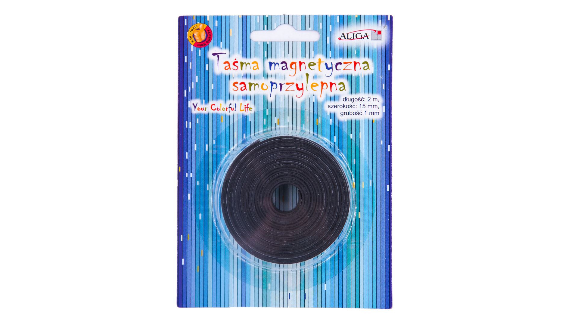 Taśma magnetyczna samoprzylepna 1mx15mmx2mm MAG-3441 Aliga