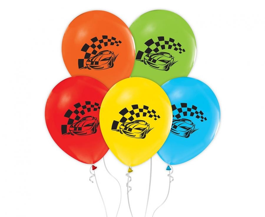 Balony samochody wyścigowe 12"/5szt. Godan