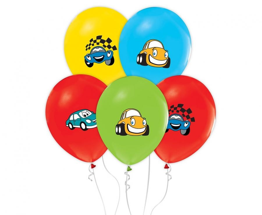 Balony samochody z kreskówek 12"/5szt. GZ-SMK5 Godan