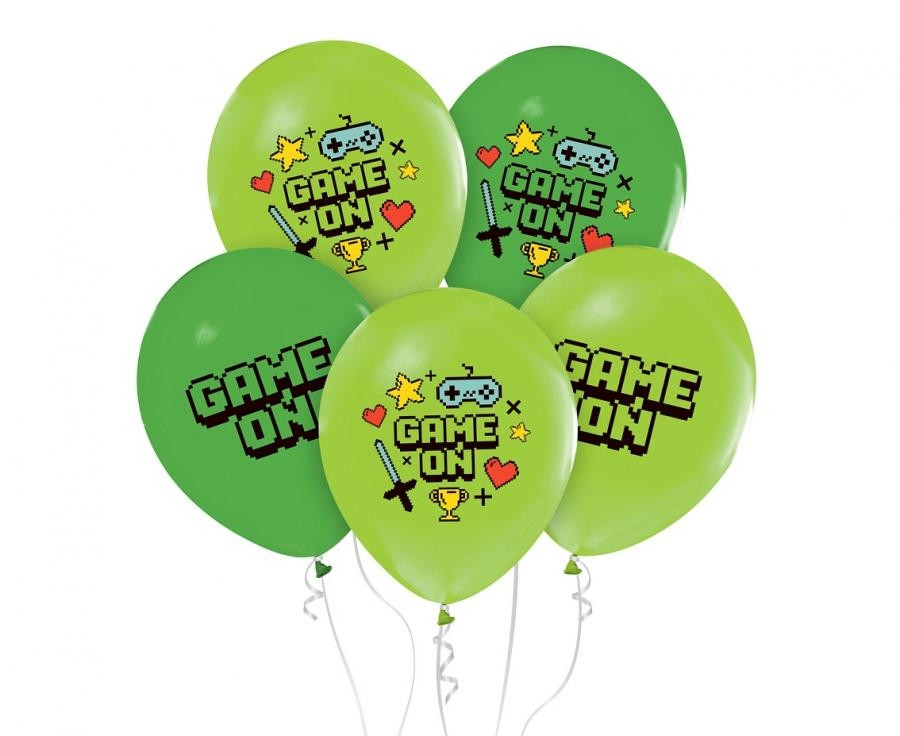 Balony Game On 12" 5szt GoDan