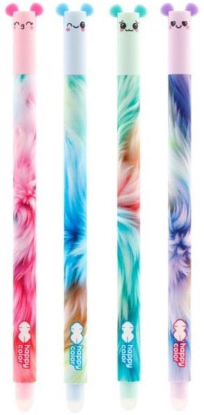 Długopis wymazywalny Uszaki Fluffy 0,5 niebieski Happy Ha 4120 01UF-3 GDD
