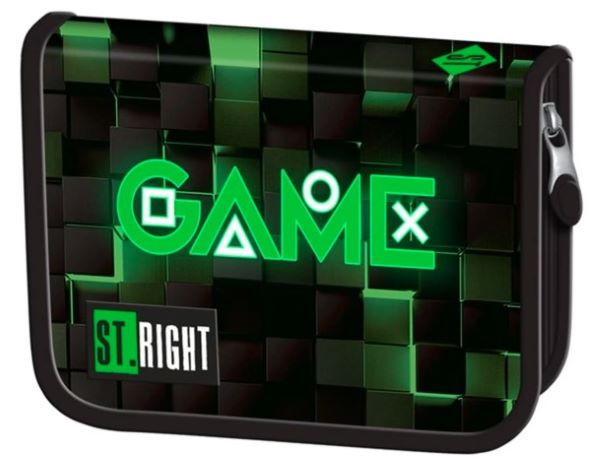 Piórnik dwuklapkowy bez wyposażenia PC-03 STRIGHT Green Game Majewski