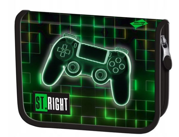 Piórnik dwuklapkowy bez wyposażenia PC-03 STRIGHT Neon Pad Majewski
