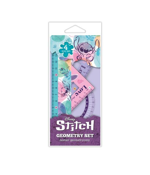Zestaw geometryczny 4 elem. Disney Fashion Stitch Pastel Patio 91958PTR