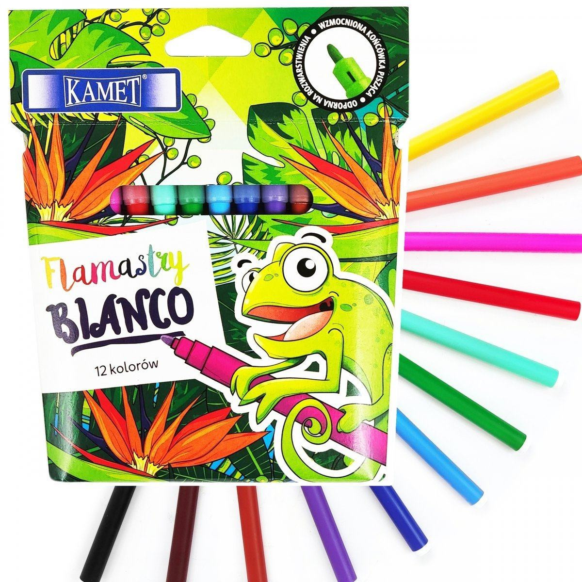 Pisaki zmywalne Bianco 12kol Kamet
