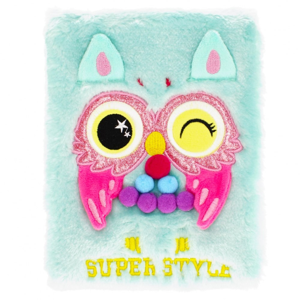 Notes pluszowy 210x150 Owl 481254 Starpak