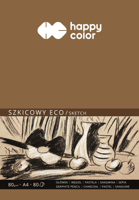 Blok szkicowy Eco. A4/80k. 80g Happy Color Steadler HA 3708 2030-A80