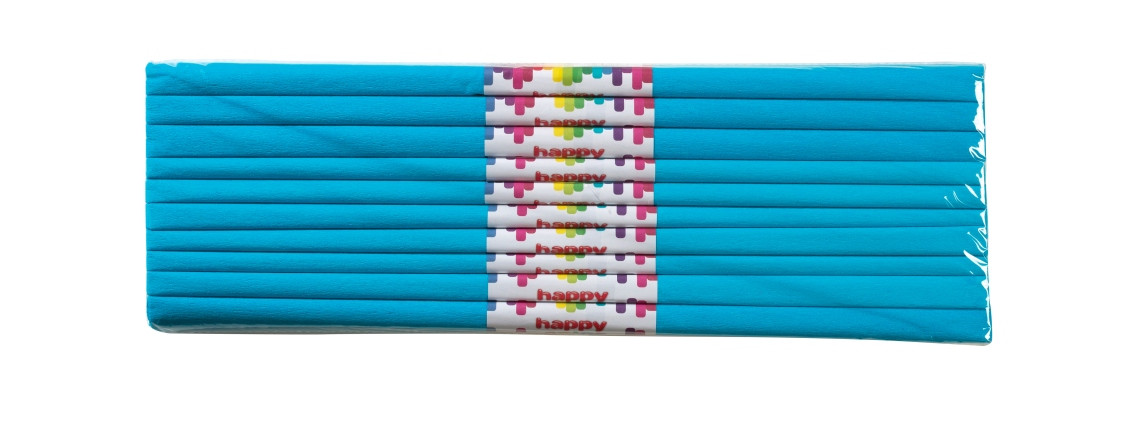Bibuła marszczona 50x200 lazurowa 10szt. Happy Color